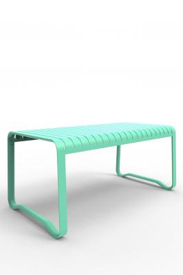 Table rectangulaire menthe