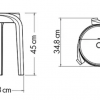 Tabouret exte rieur twist 08